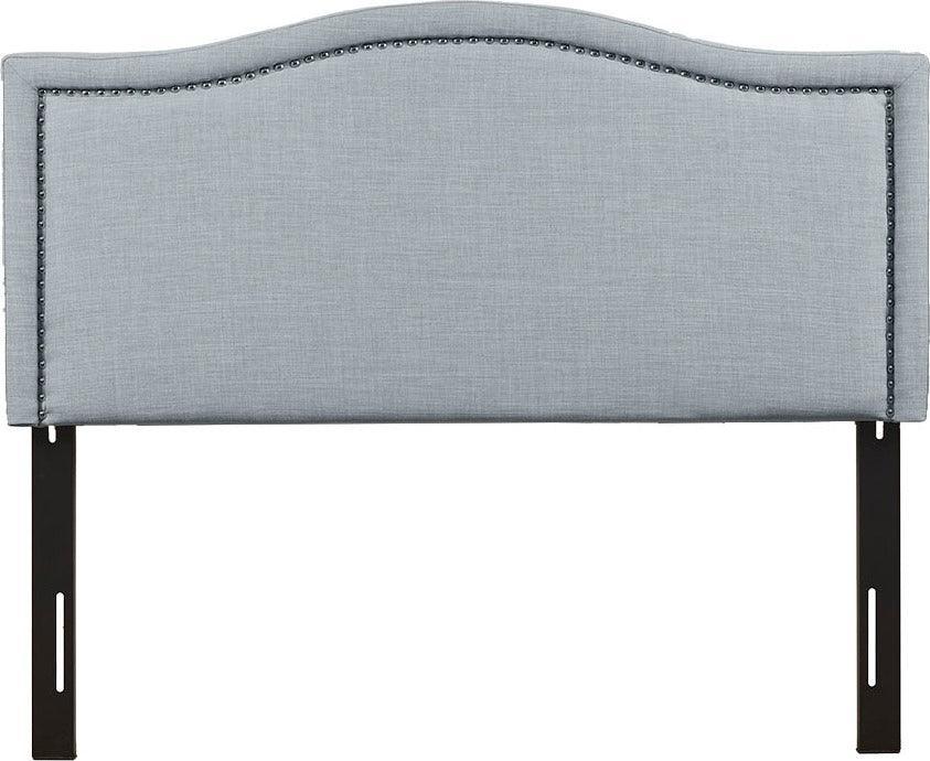 Olliix.com Headboards - Nadine Transitional Upholstery Headboard 63.75"W x 3.5"D x 52.50"H to 56.50"H Dusty Blue