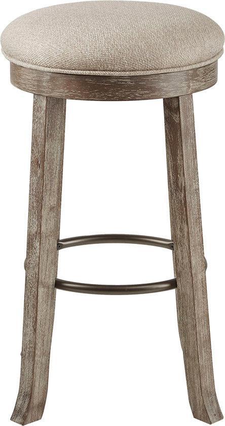 Olliix.com Barstools - Oaktown Backless Bar Stool with Swivel Seat Light Gray
