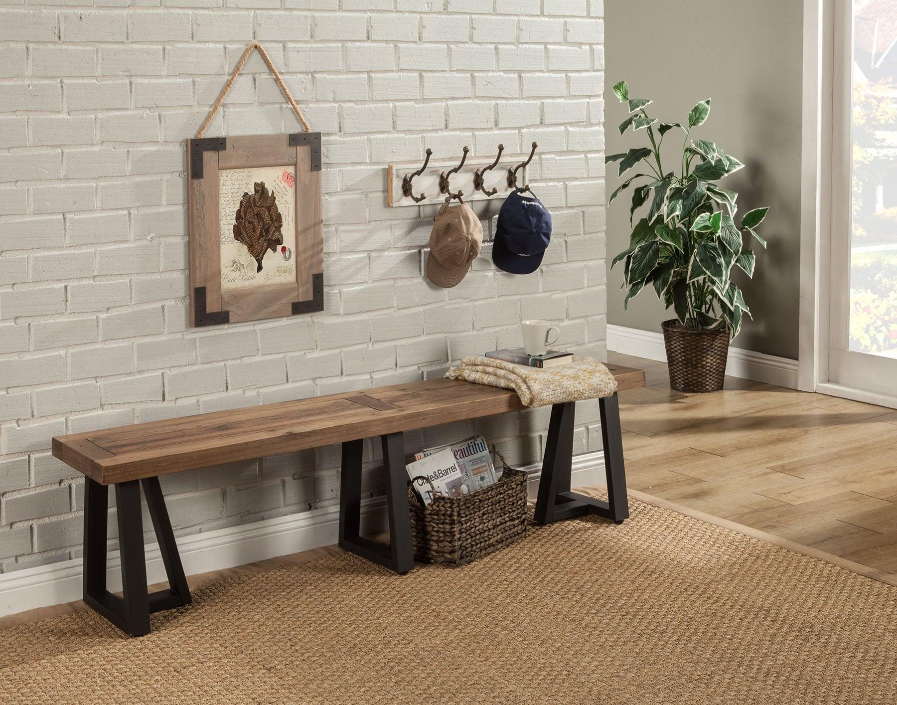 Alpine Furniture Benches - Prairie Dining Bench Natural & Black
