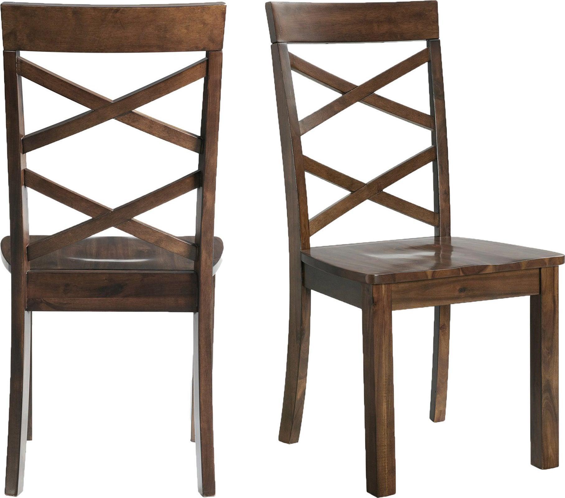 Elements Dining Chairs - Regan Standard Height Side Chair Set in Cherry
