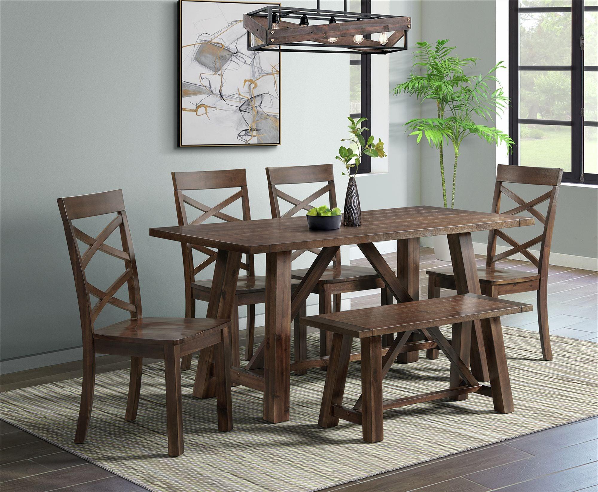 Elements Dining Chairs - Regan Standard Height Side Chair Set in Cherry