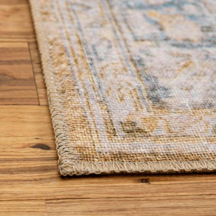 Unique Loom Indoor Rugs - Revival Traditional 8x12 Rectangular Rug Yellow