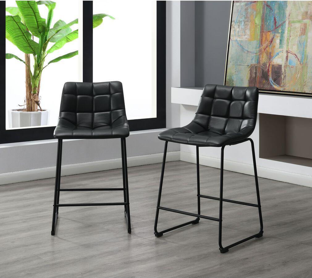 Elements Barstools - Richmond 25" Counter Stool in Black