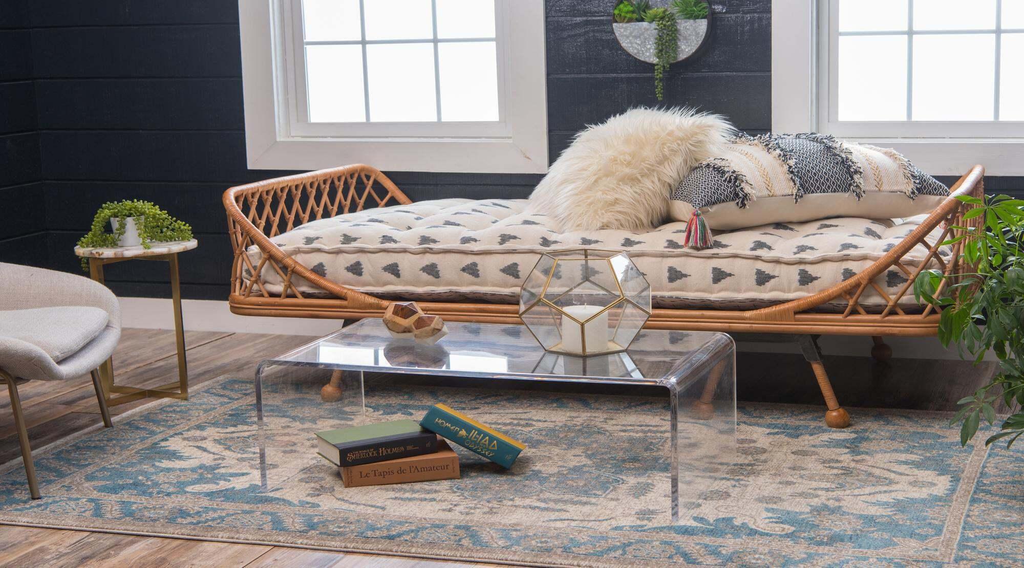Unique Loom Indoor Rugs - Salzburg Medallion 2x3 Rug Beige & Multicolor