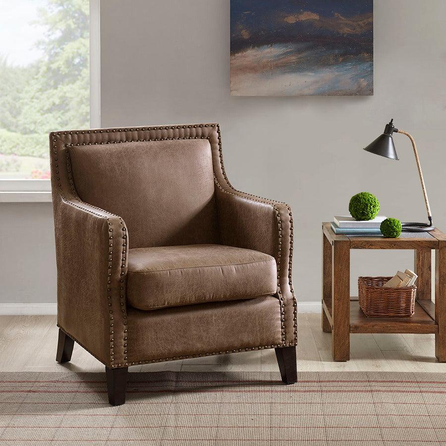 Faux leather slipper chair discount
