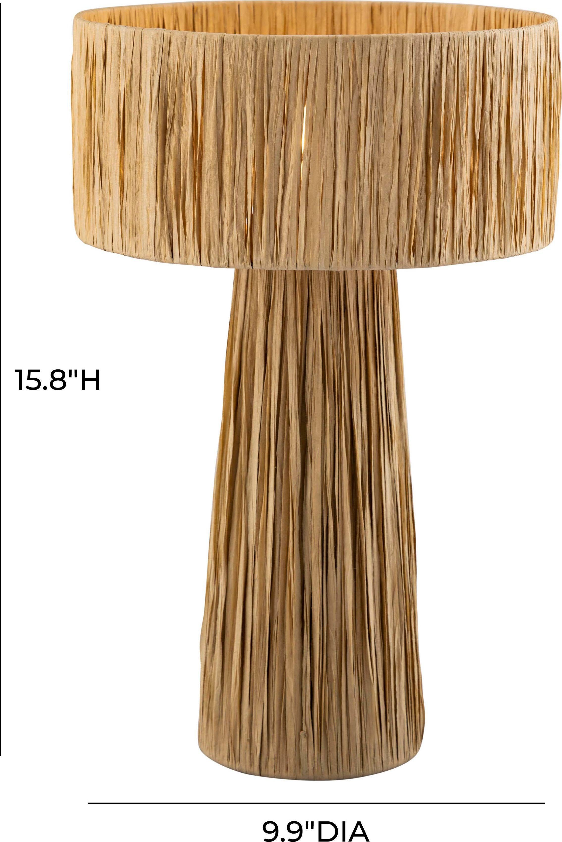 Tov Furniture Table Lamps - Shelby Rafia Table Lamp Natural