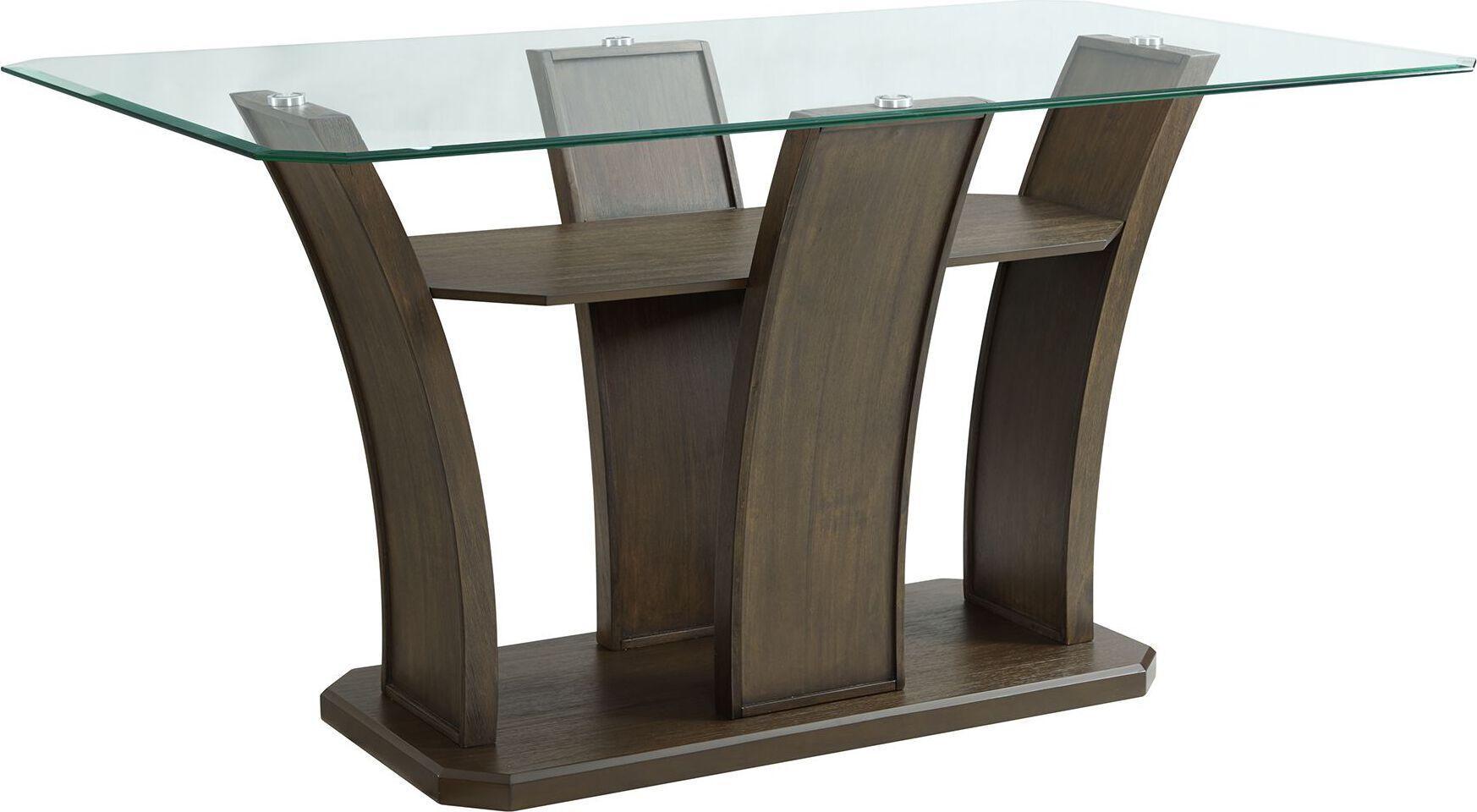 Elements Bar Tables - Simms Rectangular Counter Table in Walnut