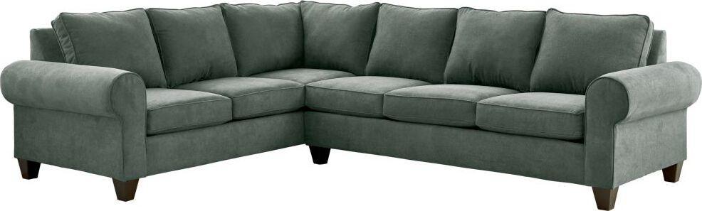 Elements Sectional Sofas - Sole Sectional Set in Jessie Charcoal Charcoal
