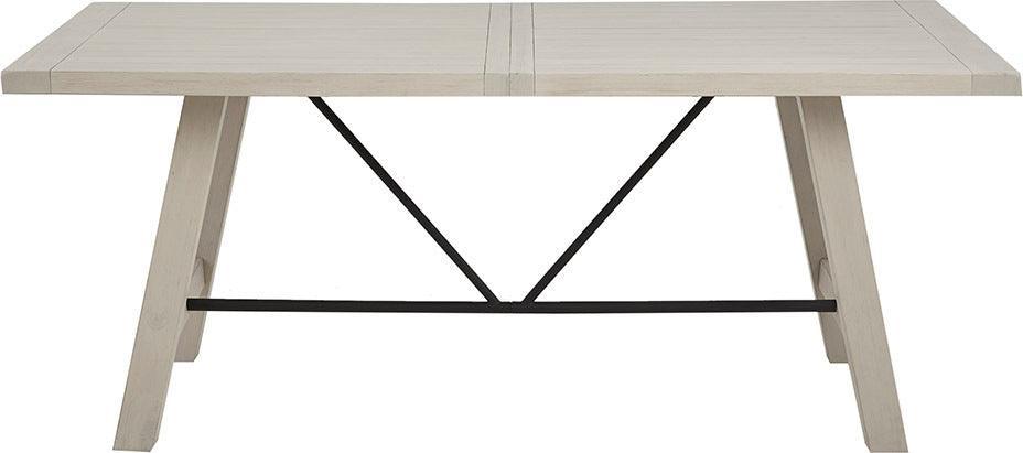 Olliix.com Dining Tables - Sonoma Industrial Dining Table 72"W x 36"D x 30"H Reclaimed White
