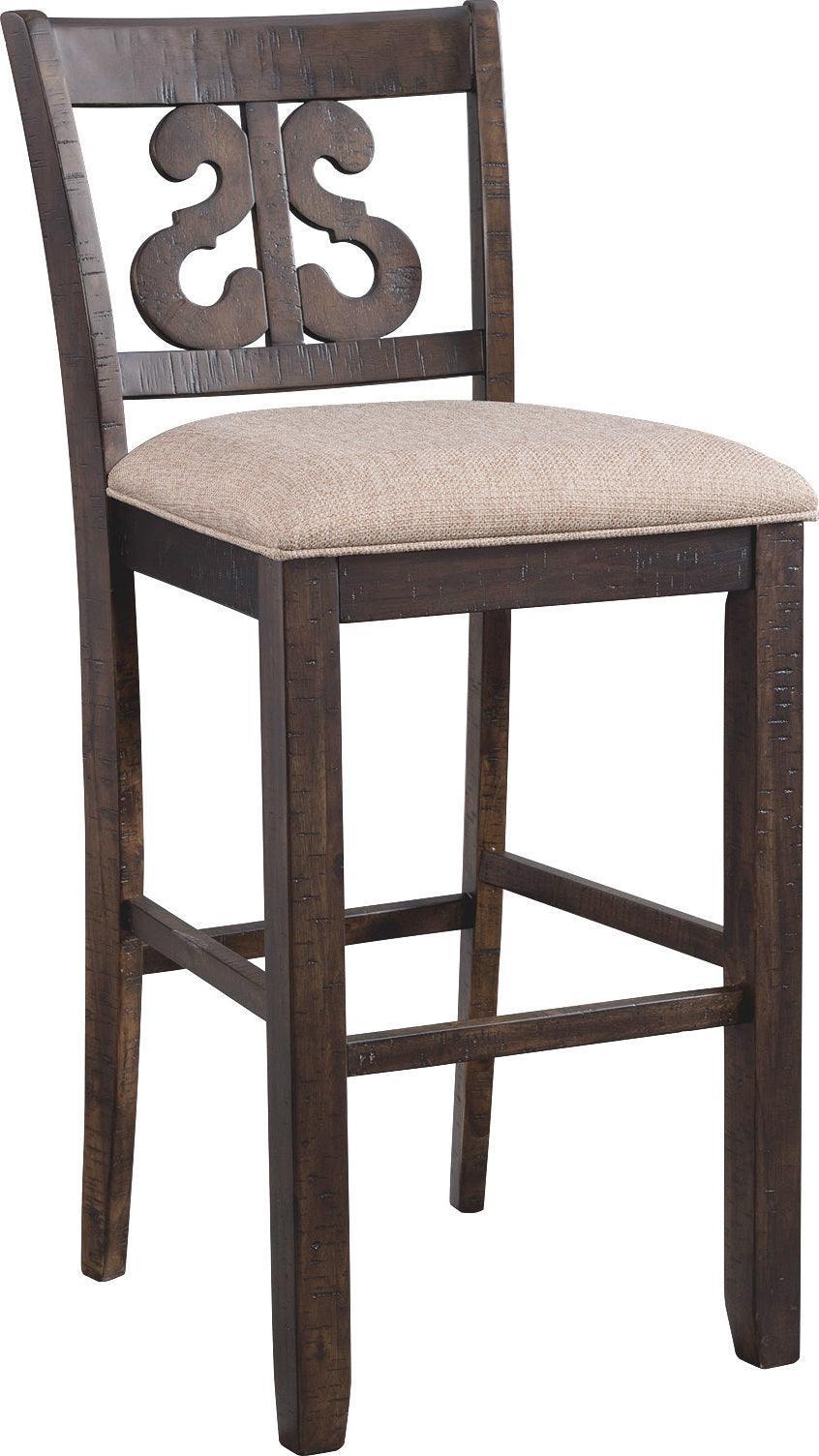 Elements Barstools - Stanford 30" Swirl Back Bar Stool Set (Set of 2)