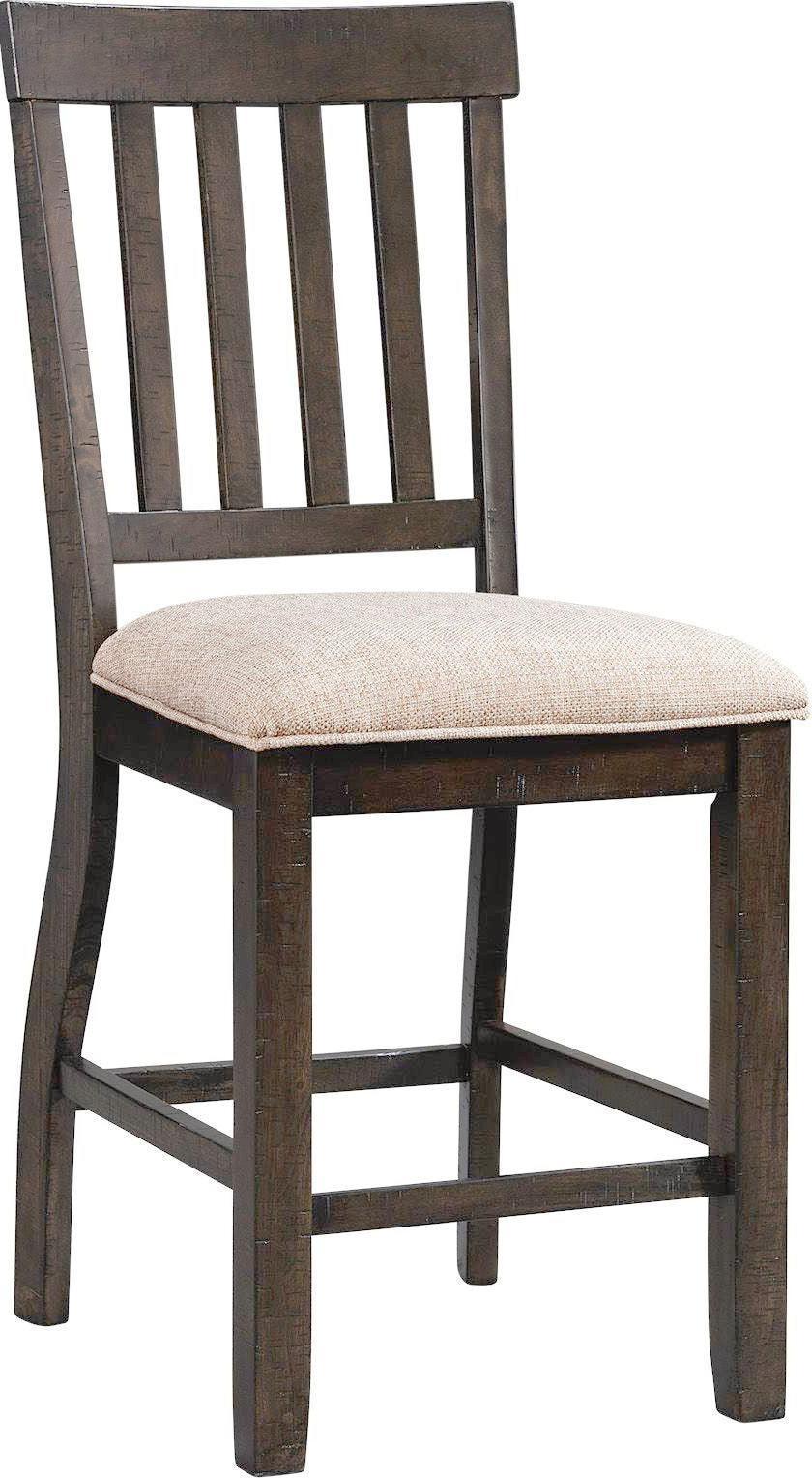 Elements Barstools - Stanford Counter Slat Back Side Chair Set (Set of 2)