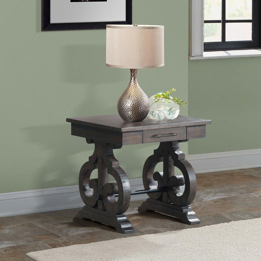 Elements Side & End Tables - Stanford End Table Smokey Walnut