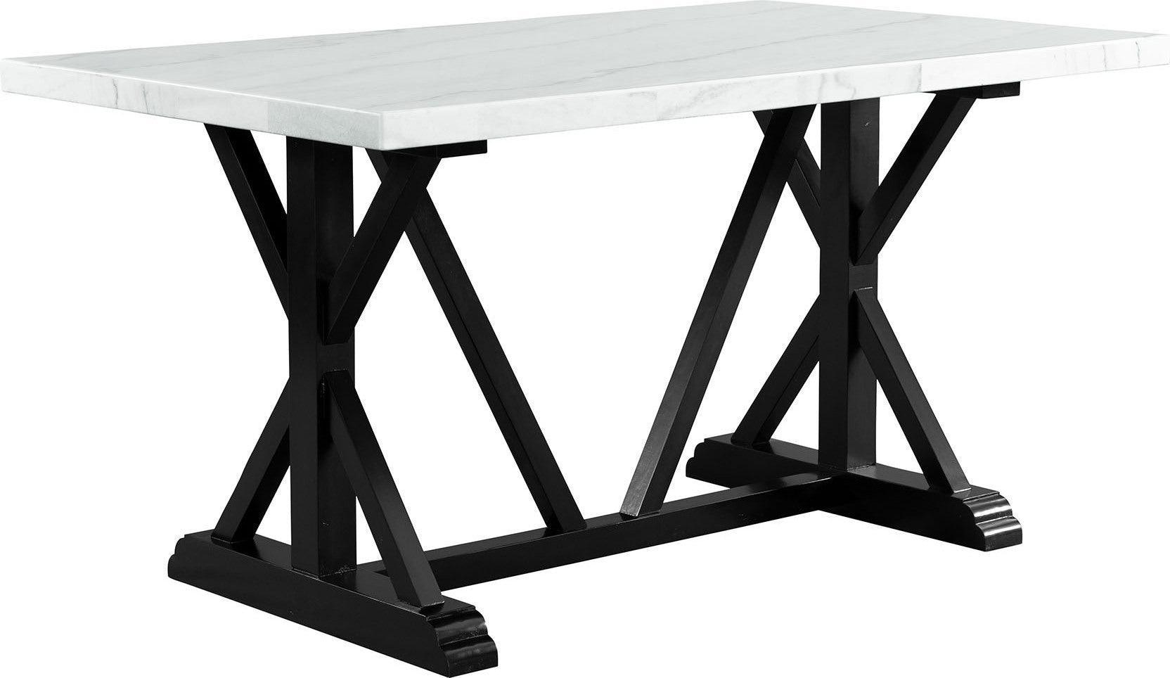 Elements Bar Tables - Stratton 70" Marble Counter Height Dining Table