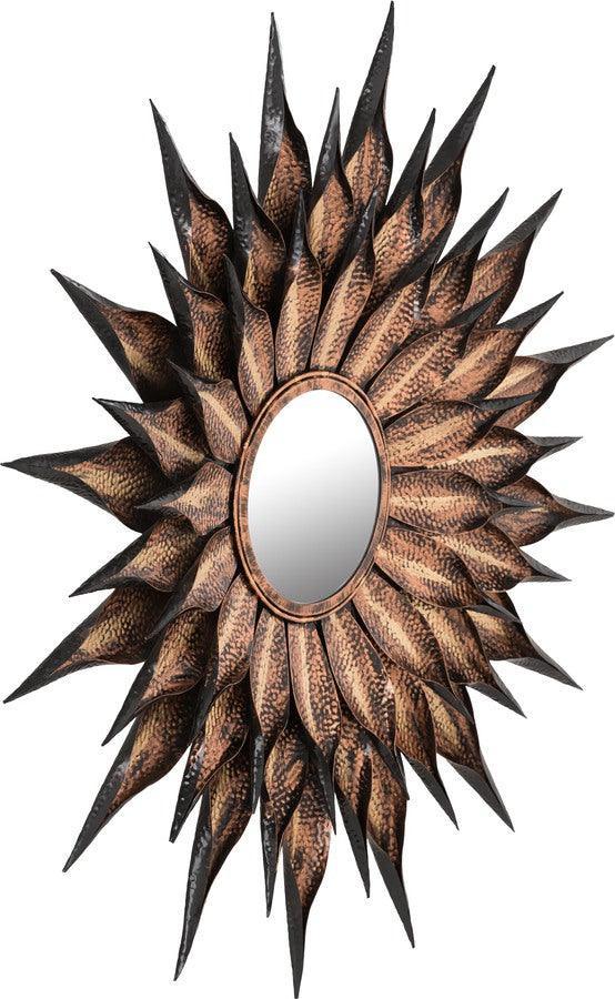 Tov Furniture Mirrors - Sunflower Antique Wall Mirror Antique Gold