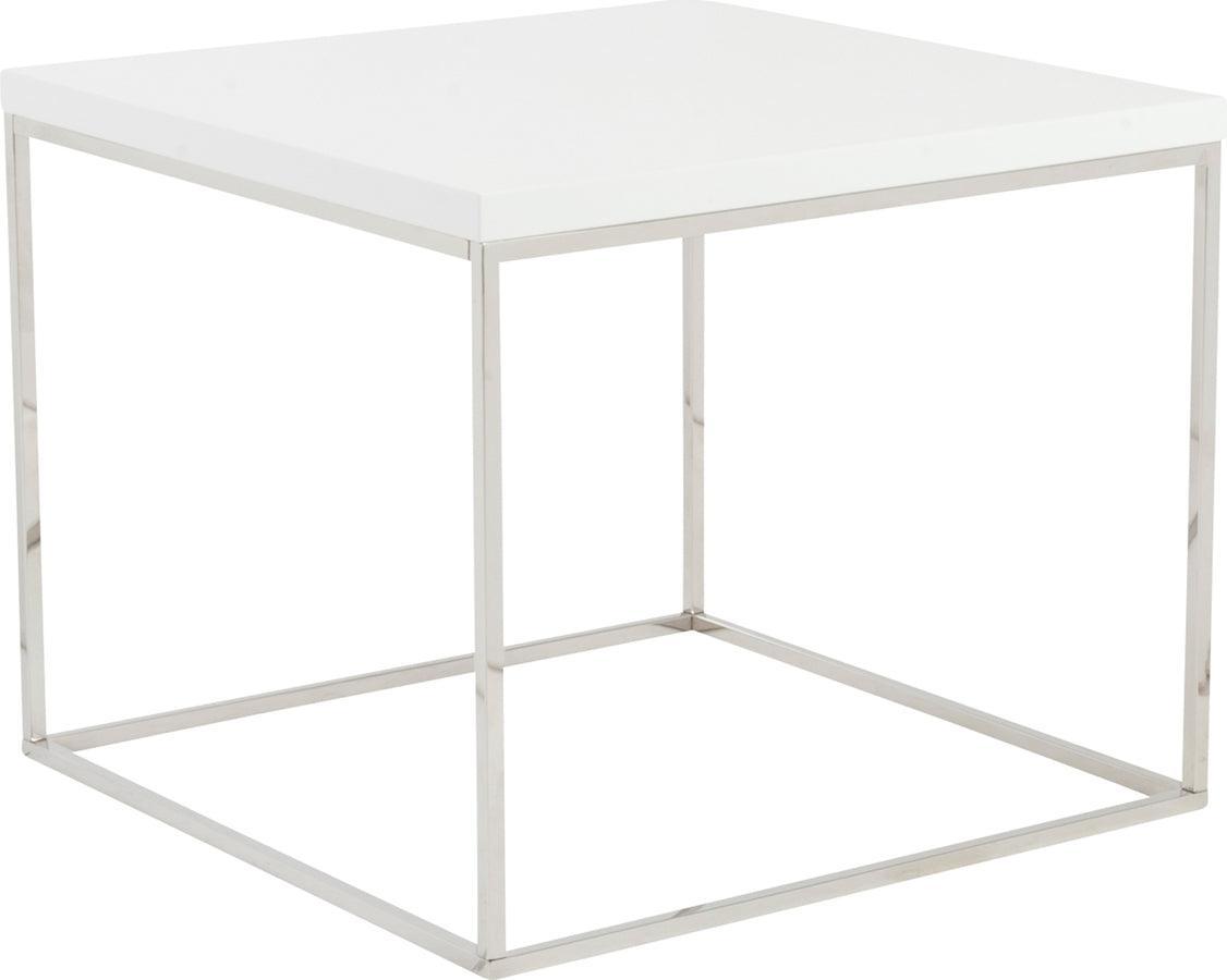 Euro Style Side & End Tables - Teresa Square Side Table White