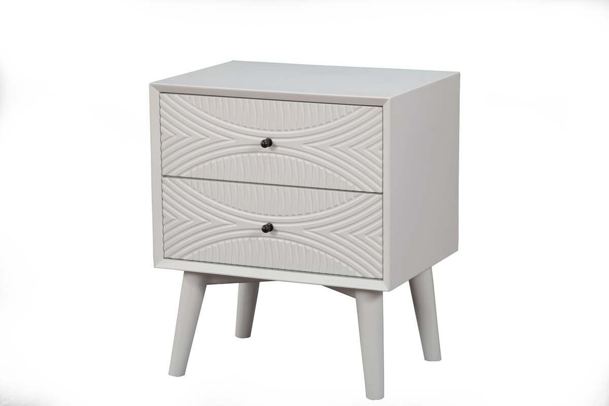 Alpine Furniture Nightstands & Side Tables - Tranquility Nightstand, White