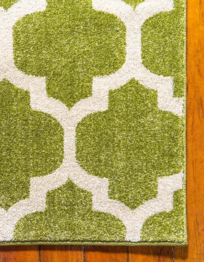 Unique Loom Indoor Rugs - Trellis Contemporary Palace Rectangular Rug Green
