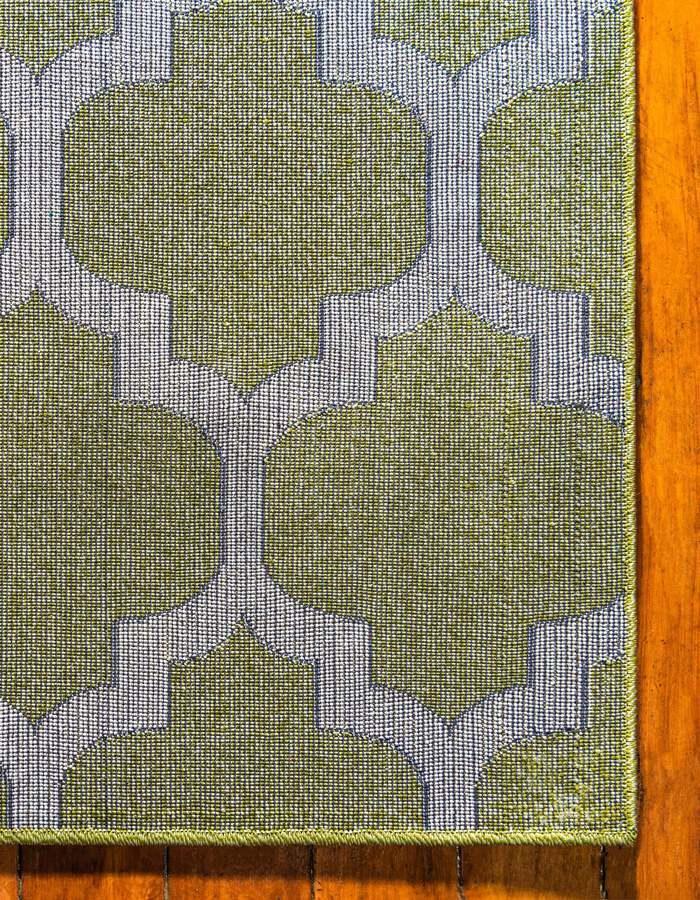 Unique Loom Indoor Rugs - Trellis Contemporary Palace Rectangular Rug Green