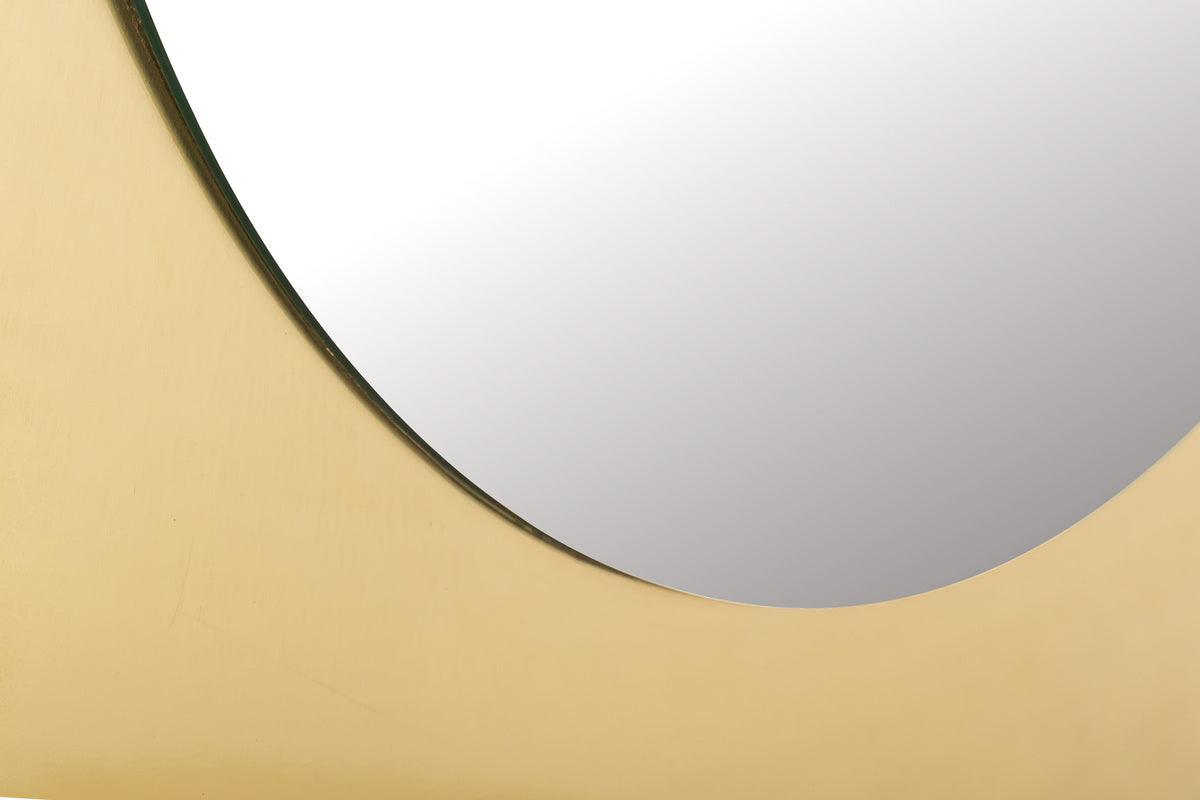 Tov Furniture Mirrors - Trigg Round Accent Mirror Brass