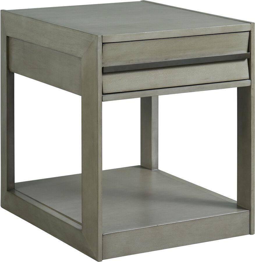 Elements Side & End Tables - Tropez Rectangular End Table in Grey
