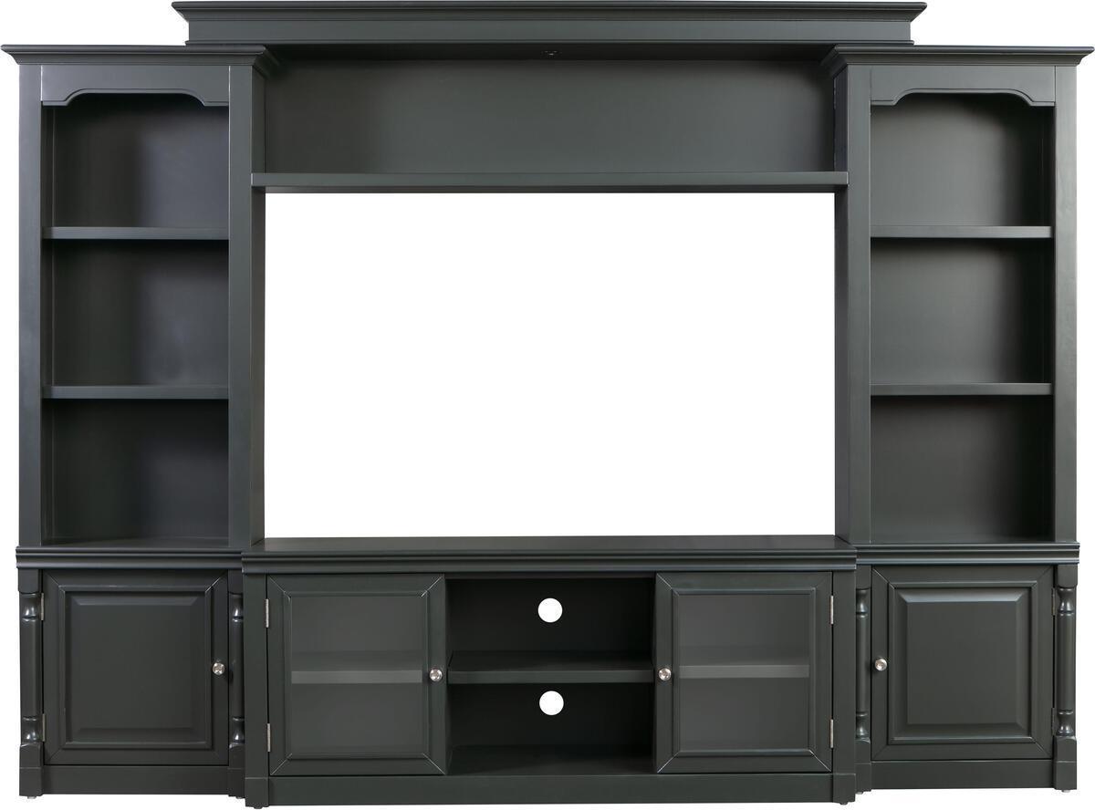Charcoal grey entertainment center discount