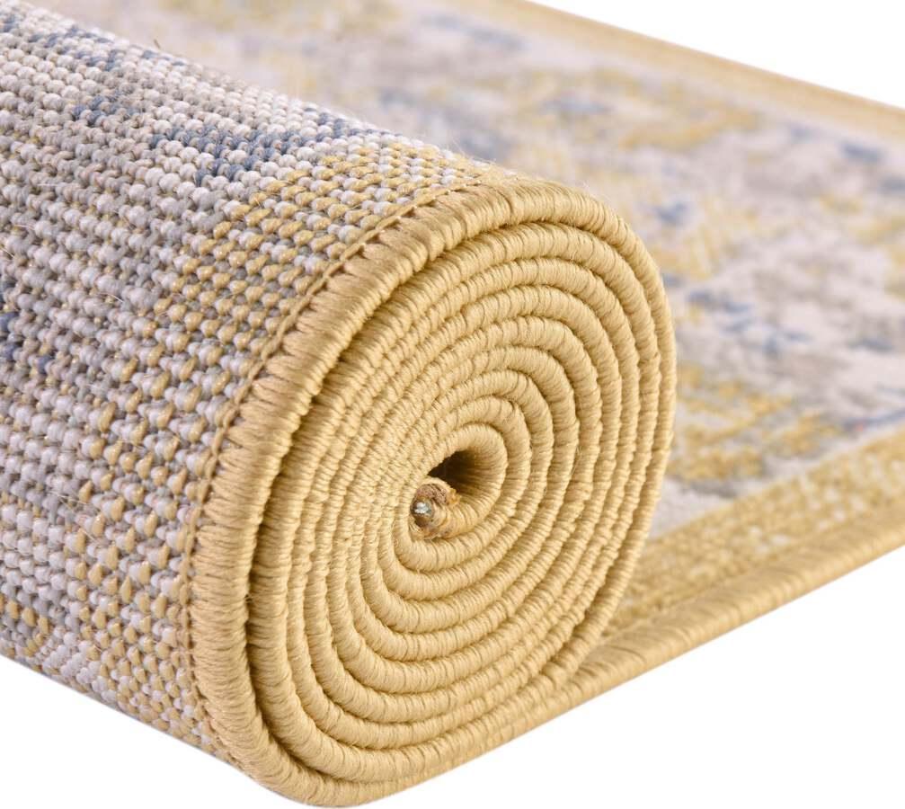 Unique Loom Indoor Rugs - Whitney French 10x14 Rectangular Rug Tuscan Yellow