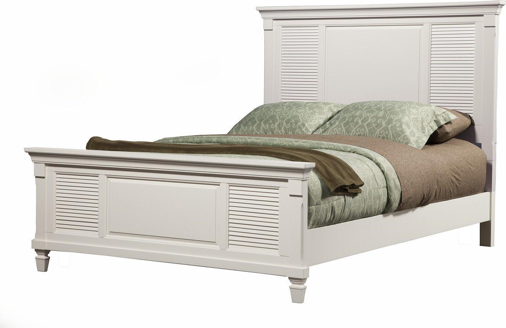 Alpine Furniture Beds - Winchester Queen Shutter Pannel Bed White
