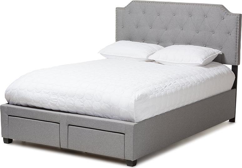 Wholesale Interiors Beds - Aubrianne Queen Storage Bed Gray