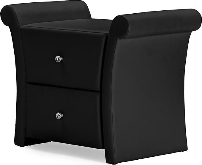 Wholesale Interiors Nightstands & Side Tables - Victoria Nightstand Black