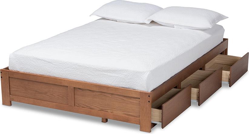 Wholesale Interiors Beds - Wren Full Storage Bed Walnut