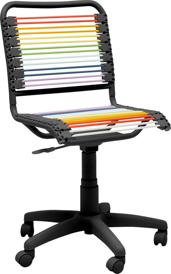 Euro Style Task Chairs - Bungie Low Back Office Chair Multicolor