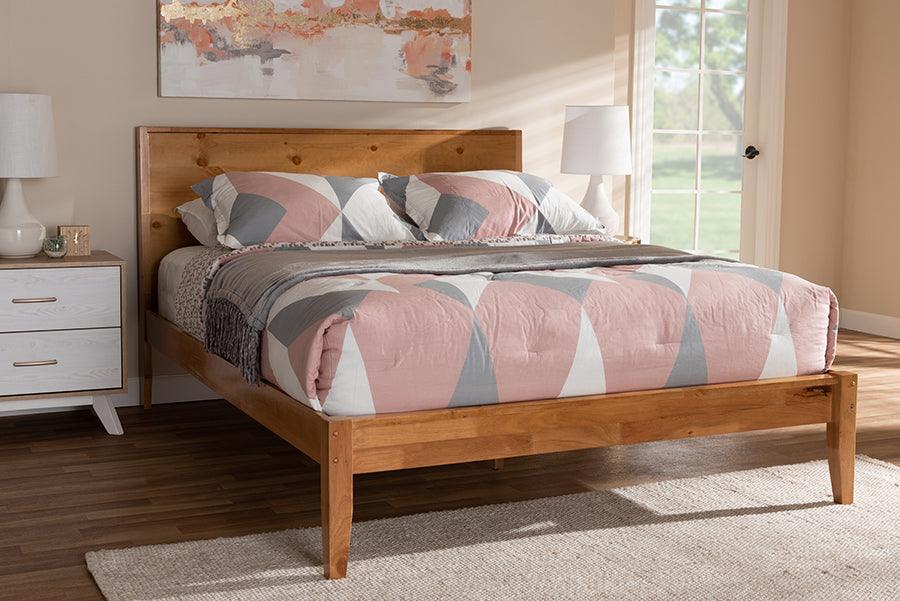 Wholesale Interiors Beds - Marana King Size Platform Bed Rustic Natural Oak