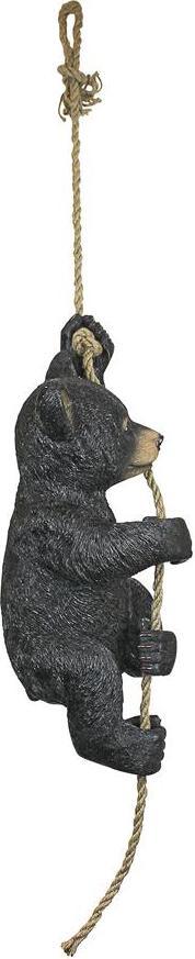 Design Toscano Statues - Swinging Bocephus Bear On Rope Statue