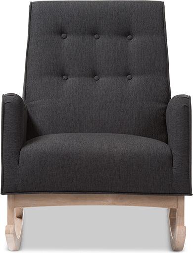Wholesale Interiors Rocking Chairs - Marlena 27.56" Accent Chair Dark Gray