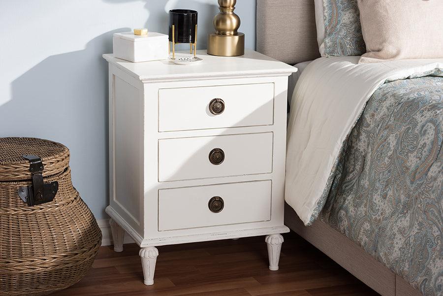 Wholesale Interiors Nightstands & Side Tables - Venezia Nightstand White