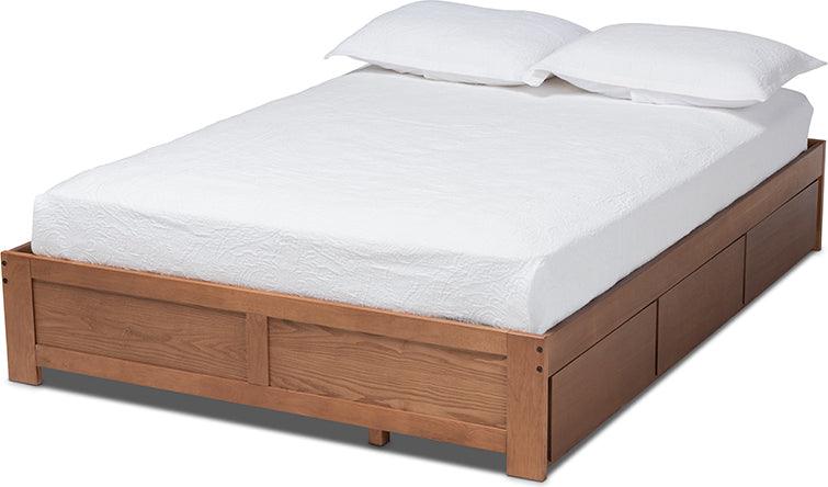 Wholesale Interiors Beds - Wren Full Storage Bed Walnut