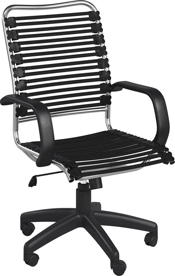 Euro Style Task Chairs - Allison Bungie Flat High Back Task Chair Black