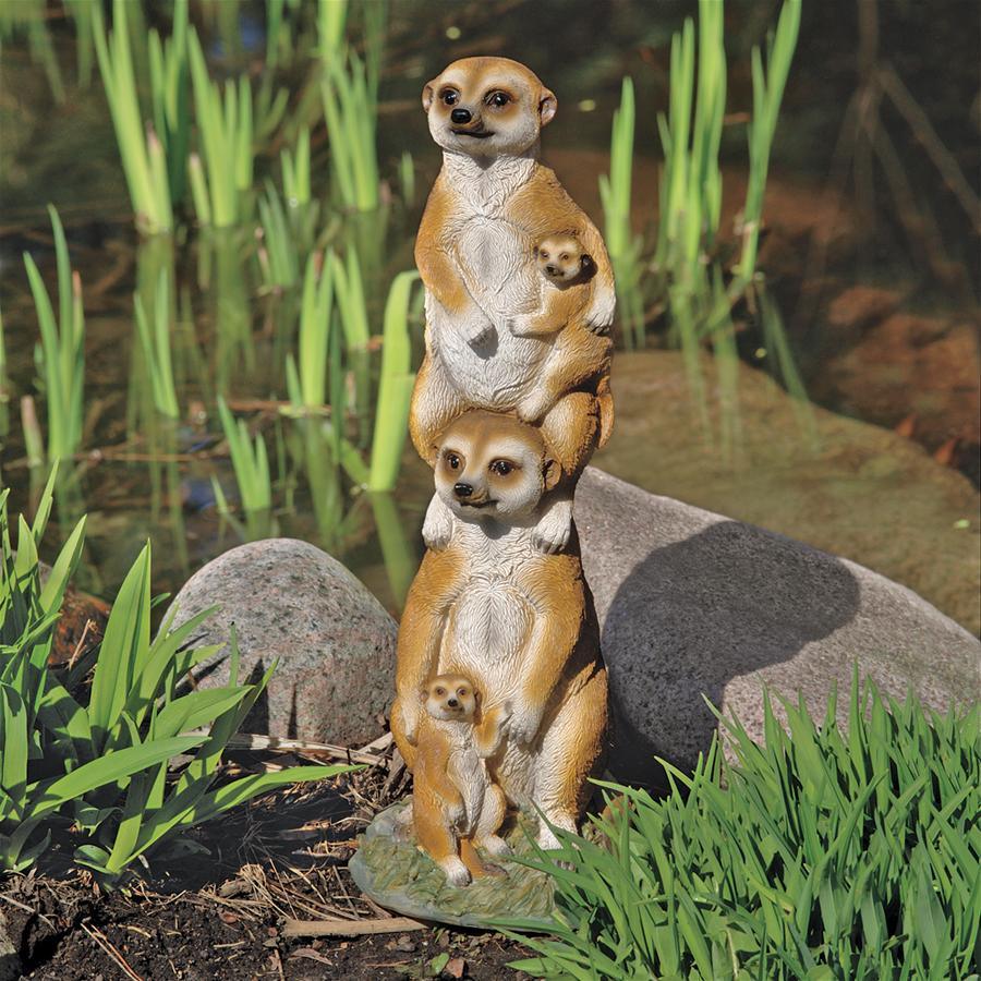 Design Toscano Statues - Meerkat Generations Garden Statue