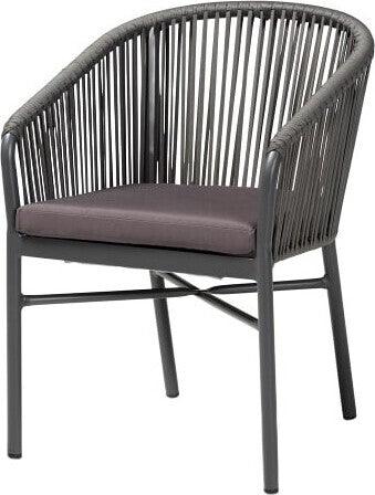 Wholesale Interiors Outdoor Dining Chairs - Marcus Outdoor Dining Chair Gray