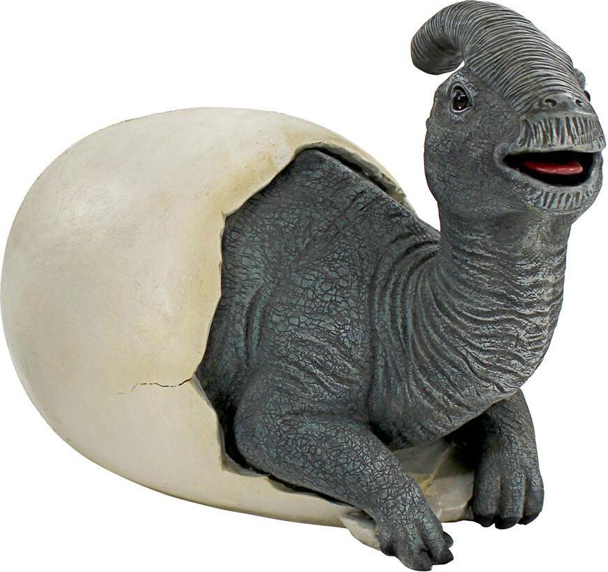 Design Toscano Statues - Parasaurolophus Dinosaur Egg Statue
