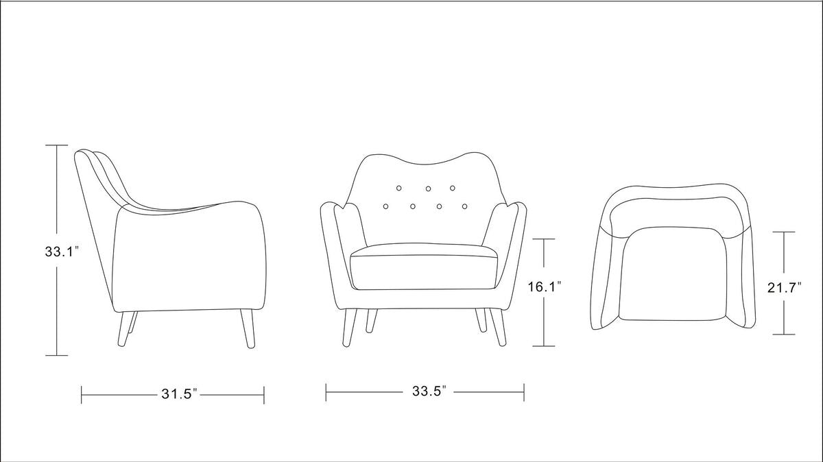 Manhattan Comfort Accent Chairs - Poet Accent Chair in Charcoal and Red