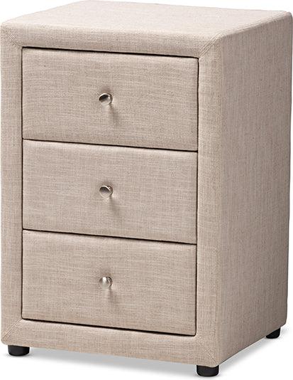Wholesale Interiors Nightstands & Side Tables - Tessa Nightstand Beige