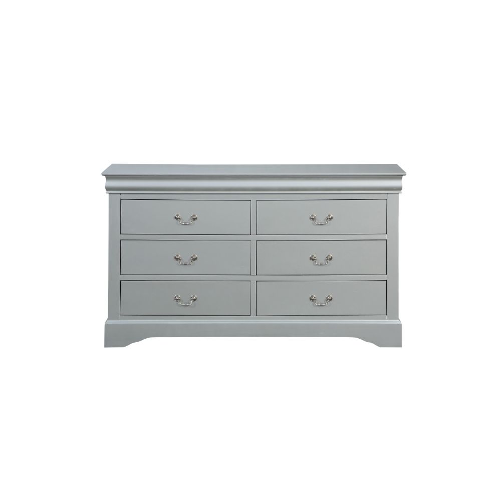 ACME Furniture Dressers - Louis Philippe Dresser, Platinum (26735)