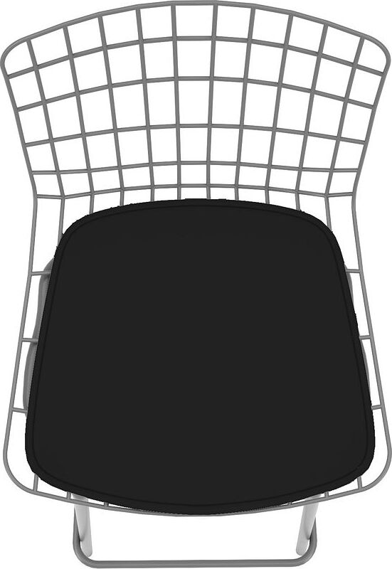 Manhattan Comfort Barstools - Madeline 41.73" Barstool with Seat Cushion in Charcoal Grey and Black