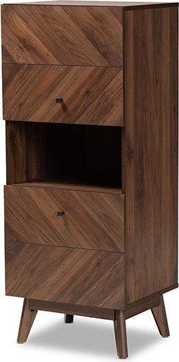 Wholesale Interiors Buffets & Cabinets - Hartman Walnut Brown Finished Wood Storage Cabinet
