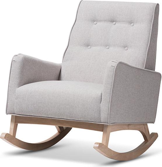 Wholesale Interiors Rocking Chairs - Marlena 27.56" Accent Chair Grayish Beige