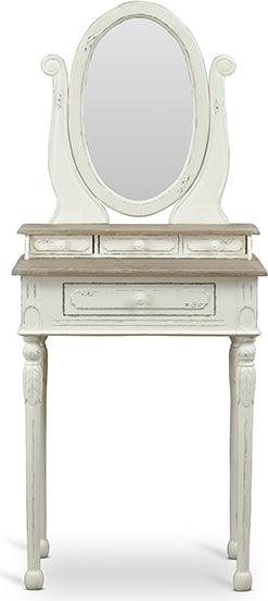 Wholesale Interiors Cabinets & Wardrobes - Anjou Traditional French Accent Dressing Table with Mirror