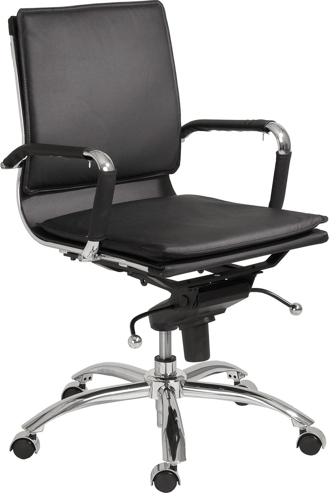Euro Style Task Chairs - Gunar Pro Low Back Office Chair Black