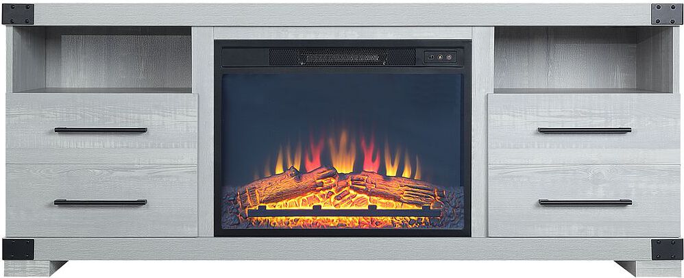 Manhattan Comfort Fireplaces - Richmond Fireplace in Grey