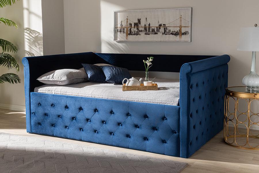Wholesale Interiors Daybeds - Amaya 89.76" Daybed Navy Blue